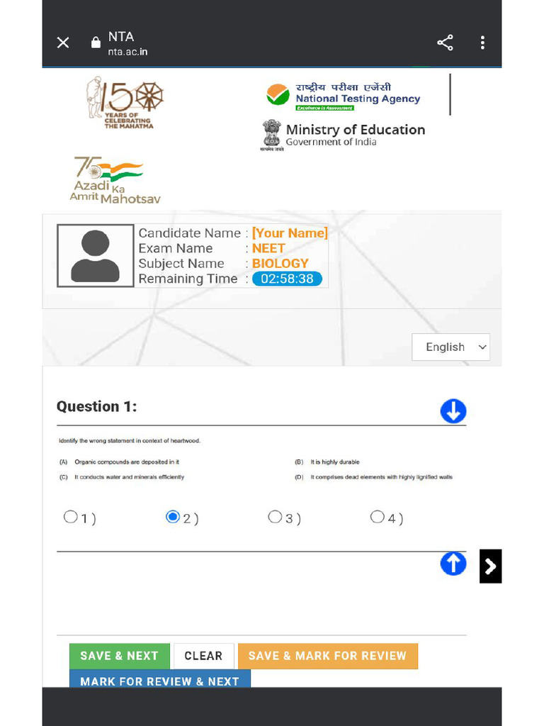 Mocktest Which Helps You in Doing Practice Questions. | PDF