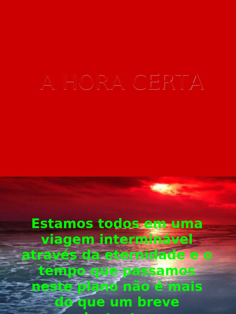 Reflexões sobre o Tempo e o Amor | PDF