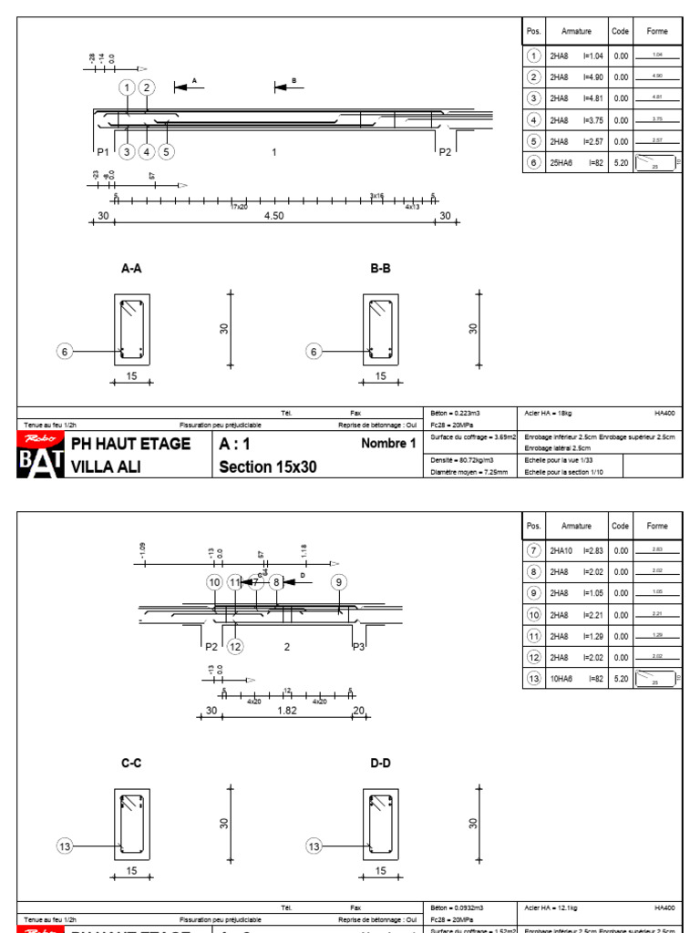 Détails techniques de la Villa Ali | PDF | Matériaux | Maçonnerie