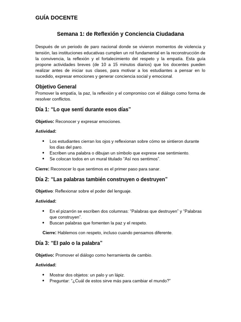 Actividades para Fomentar la Empatía Escolar | PDF | Las emociones | Paz