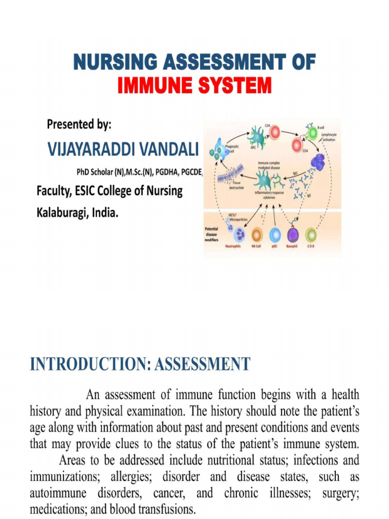 Assessment of Immune System | PDF