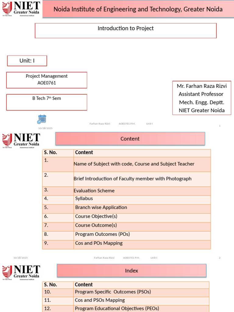 Project Management Course Overview | PDF | Project Management | Business
