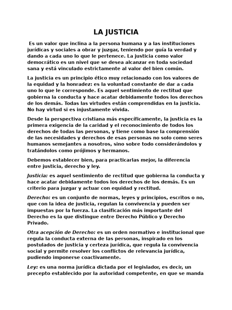 La Justicia | PDF | Justicia | Crimen y violencia