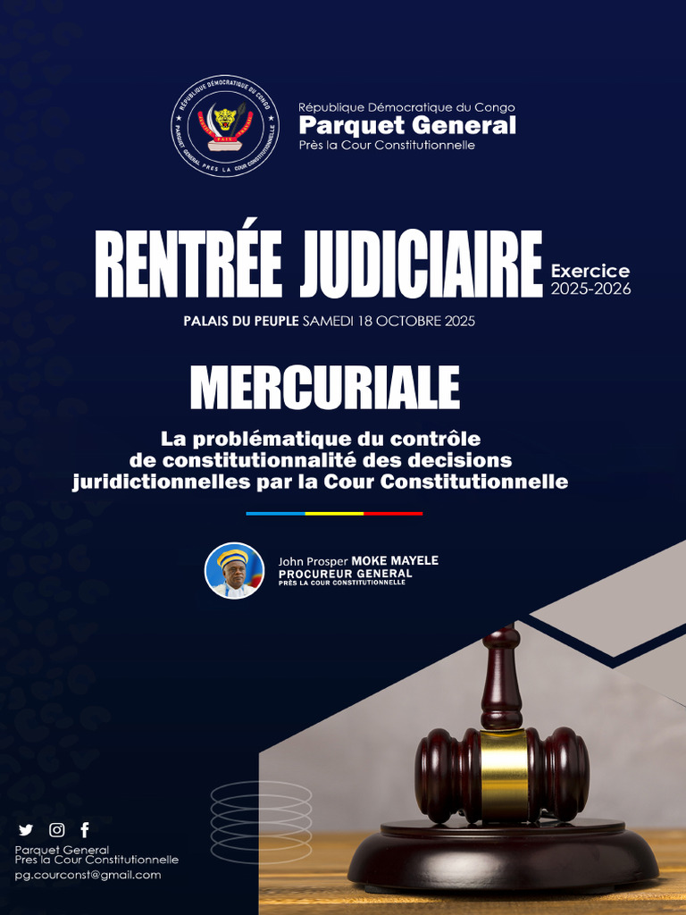 Contrôle de constitutionnalité en RDC | PDF | Loi | Constitution
