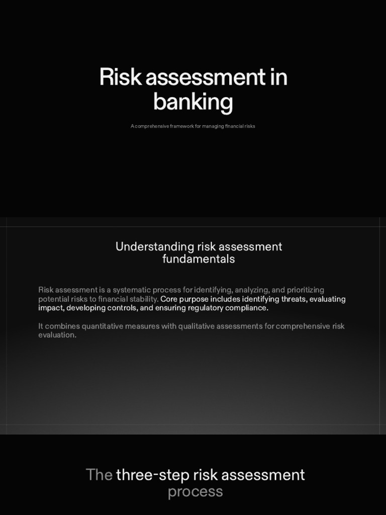 Banking Risk Assessment Framework | PDF | Risk | Credit Risk