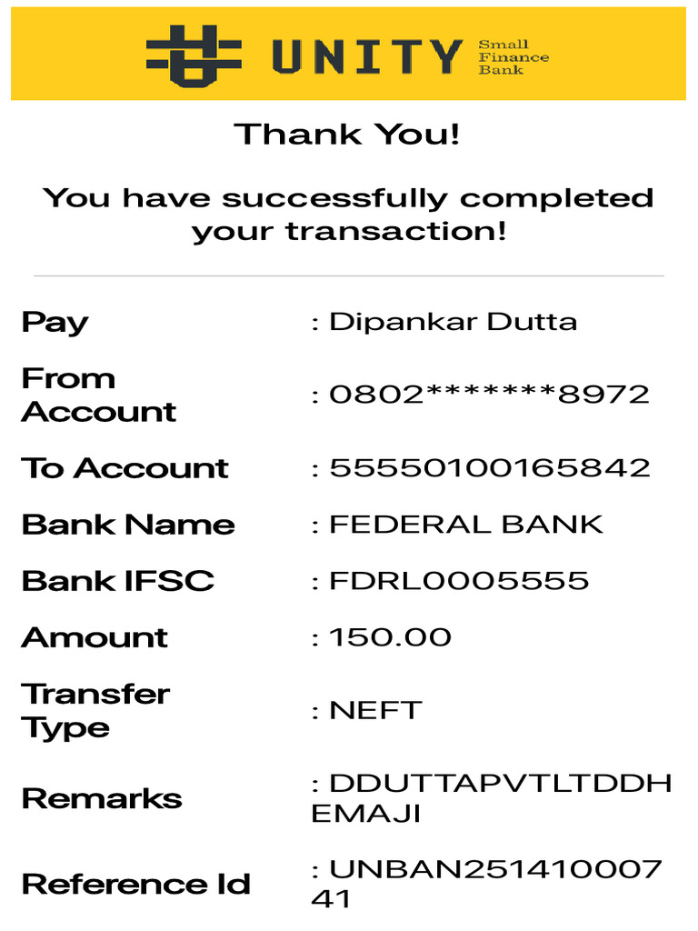 You Have Successfully Completed Your Transaction! | PDF