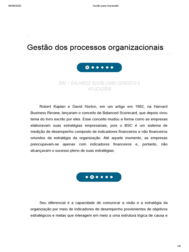 Gestão Estratégica com Balanced Scorecard | PDF | Business