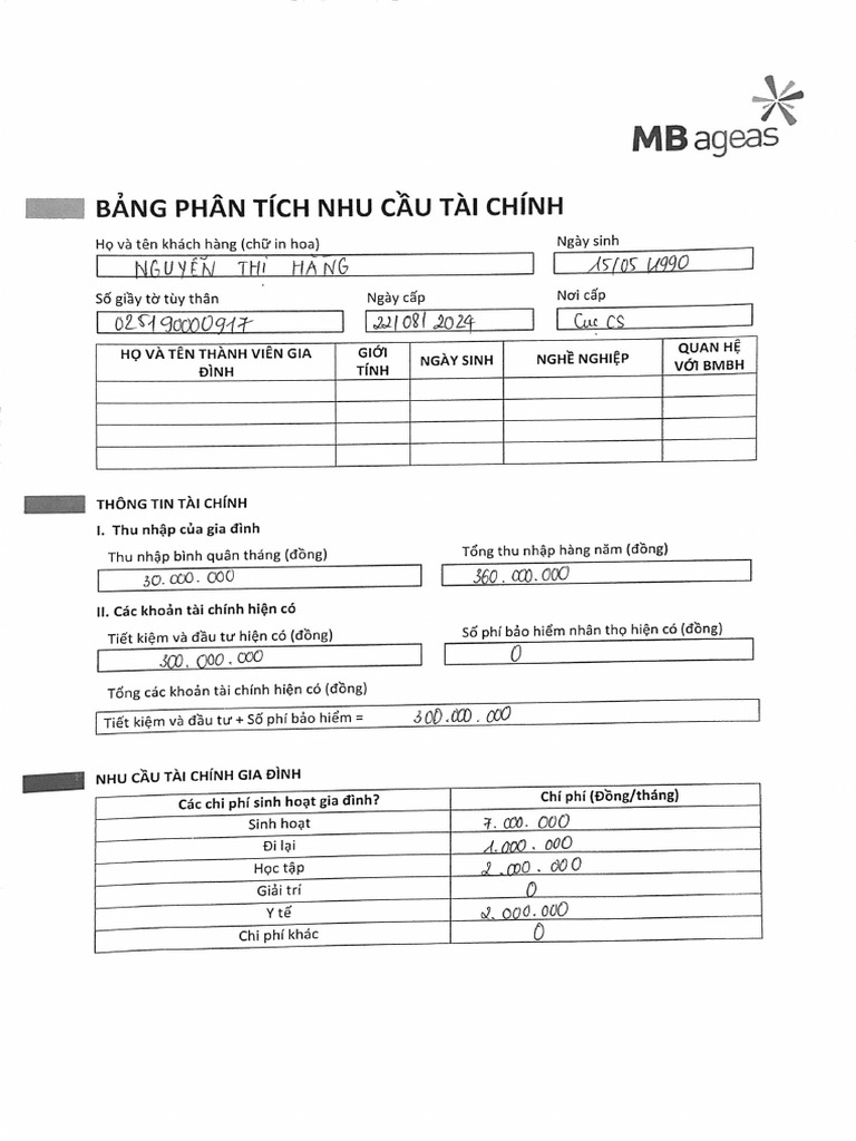 PT Nhu Cau TC | PDF