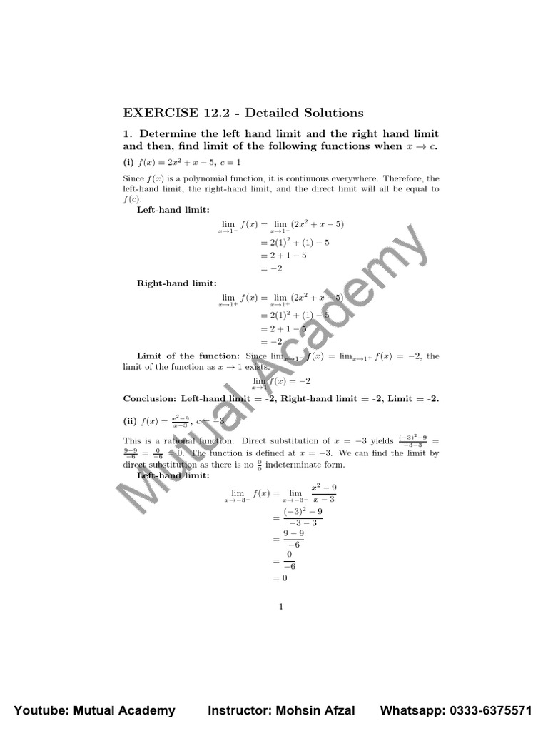 11th Exercise 12.2 Solution | PDF | Numerical Analysis | Mathematical ...
