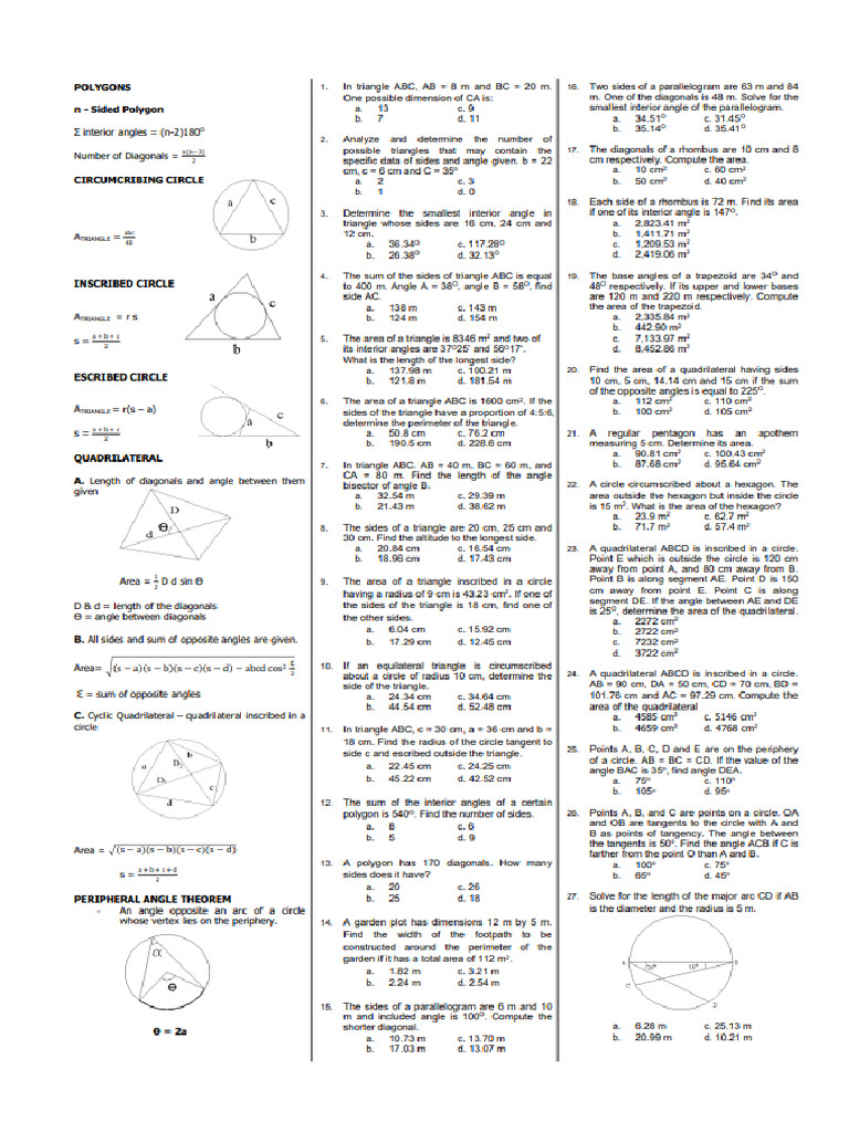 Module - Plane Geometry | PDF