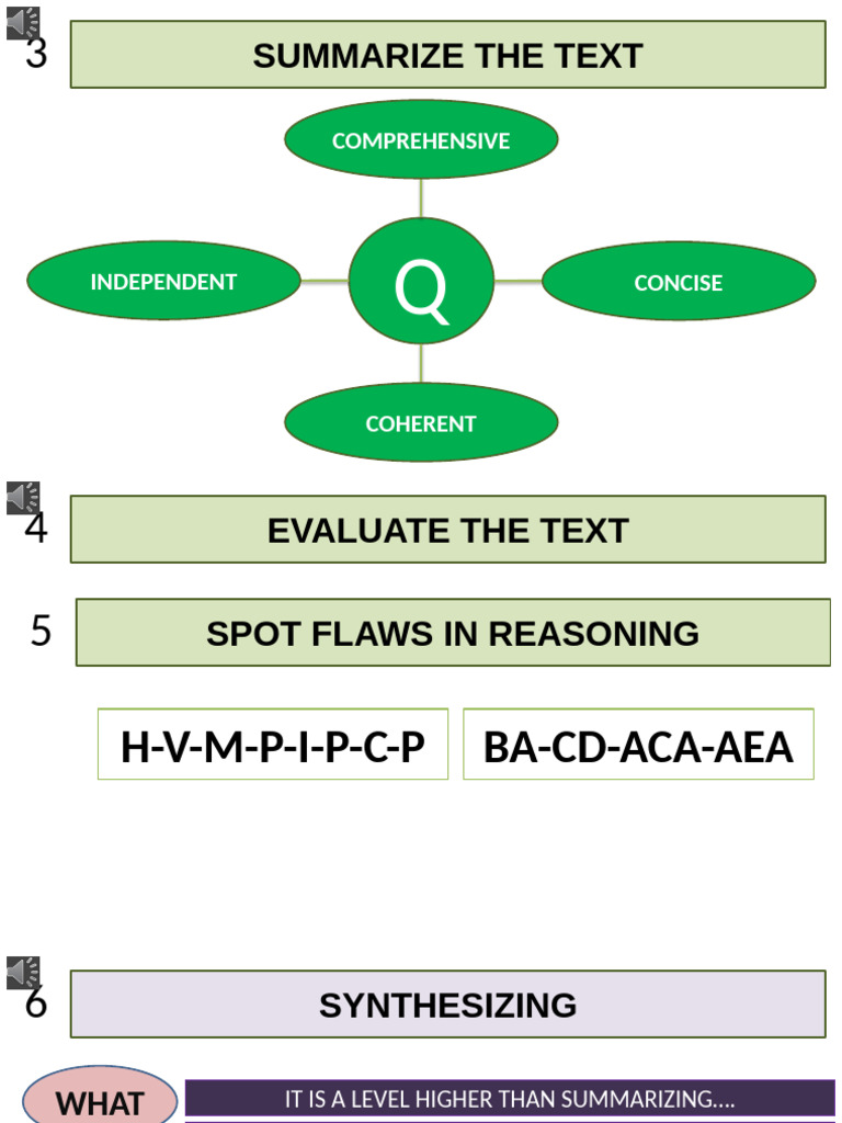Techniques for Evaluating Texts | PDF