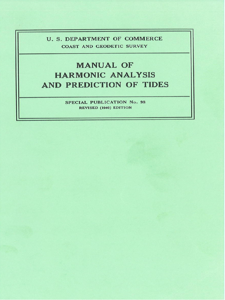 Manual of Harmonic Analysis Compress | PDF