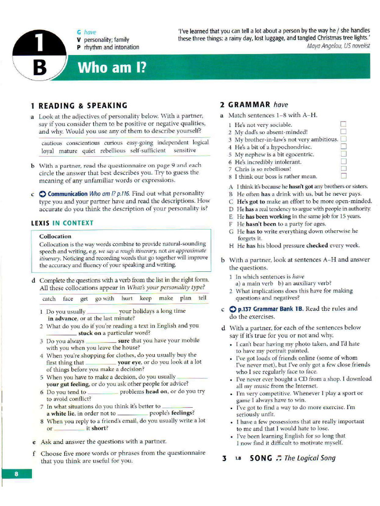 1B Who am I | PDF