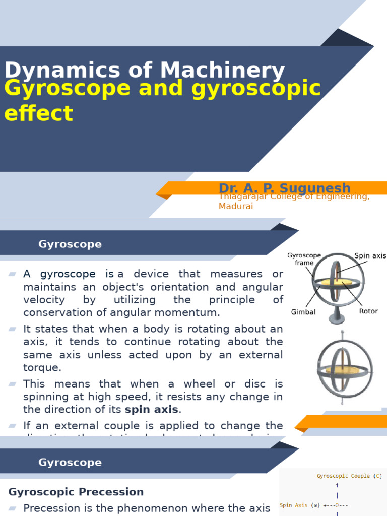 Understanding Gyroscopes and Their Applications | PDF | Rotation Around ...