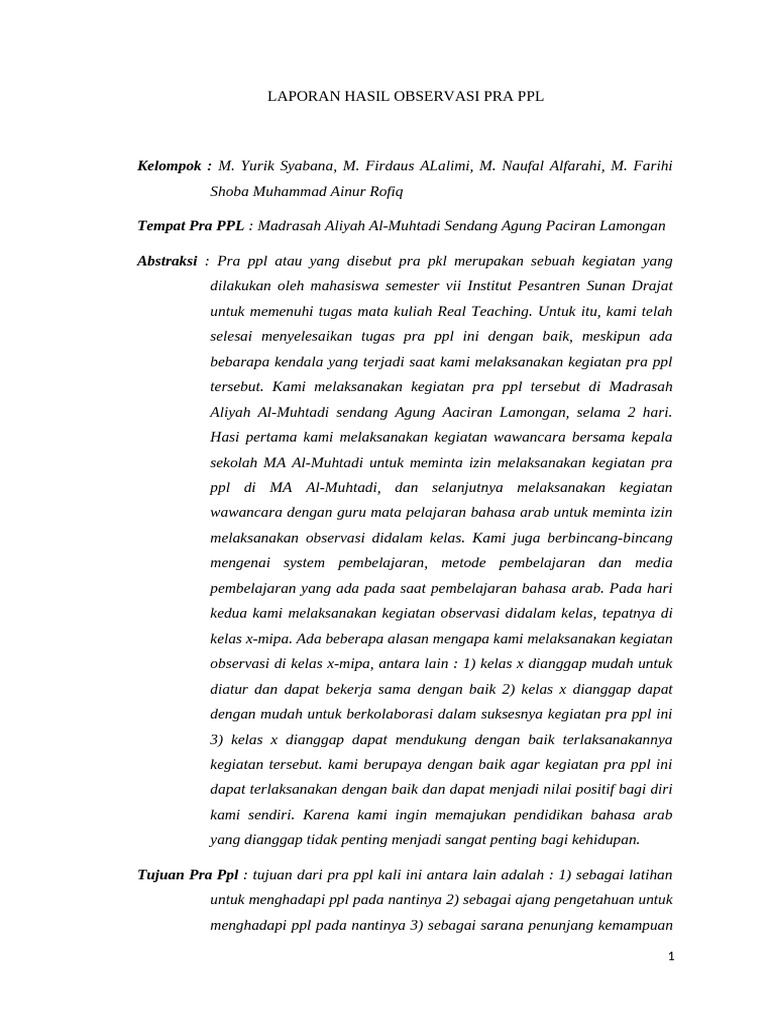 PPL Ropek | PDF