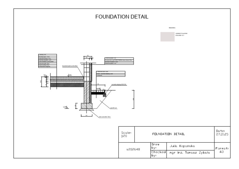 Foundation Detail-Layout3 | PDF | Architectural Elements | Building