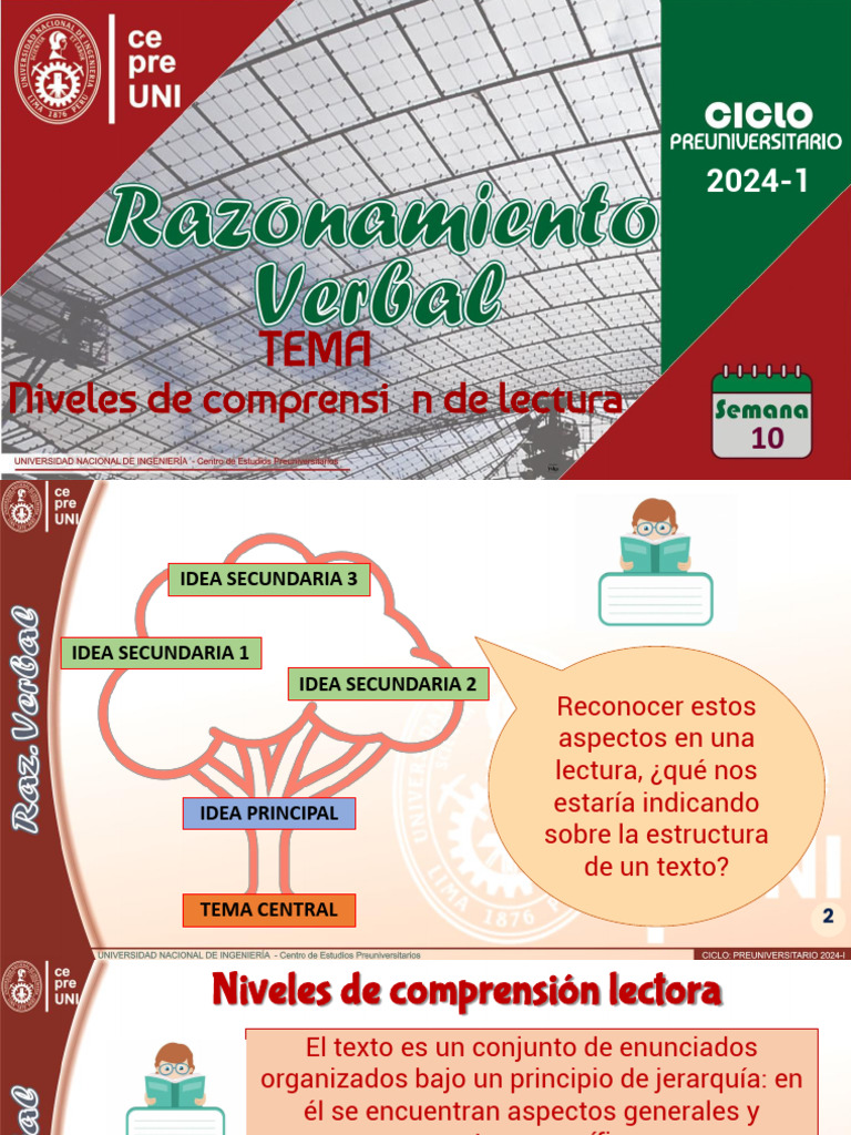 Niveles de Comprensión Lectora 2024 | PDF | Envejecimiento | Estrés ...