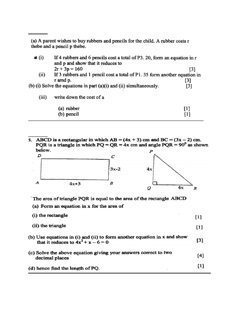 Comprehensive Question List | PDF