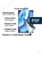 Thermodynamics of NPP Cycles