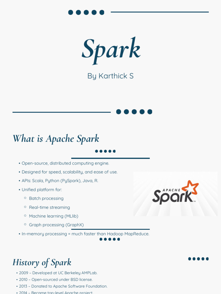 Spark: Overview and Local Setup Guide | PDF