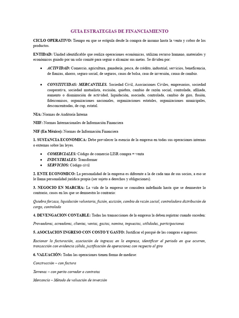 Estrategias de Financiamiento Empresarial | PDF | Capital de trabajo ...
