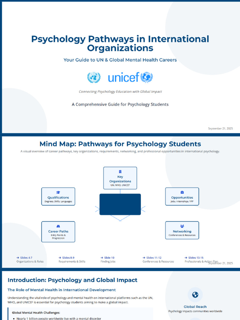 Pathways To Work With Un With A Background in Psychology-3 | PDF