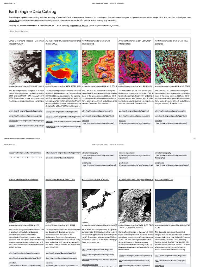 Google Earth Engine Data Catalog | PDF | Climate | Precipitation