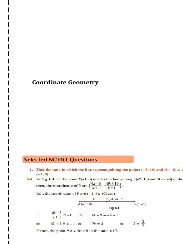 Coordinate Geometry | PDF