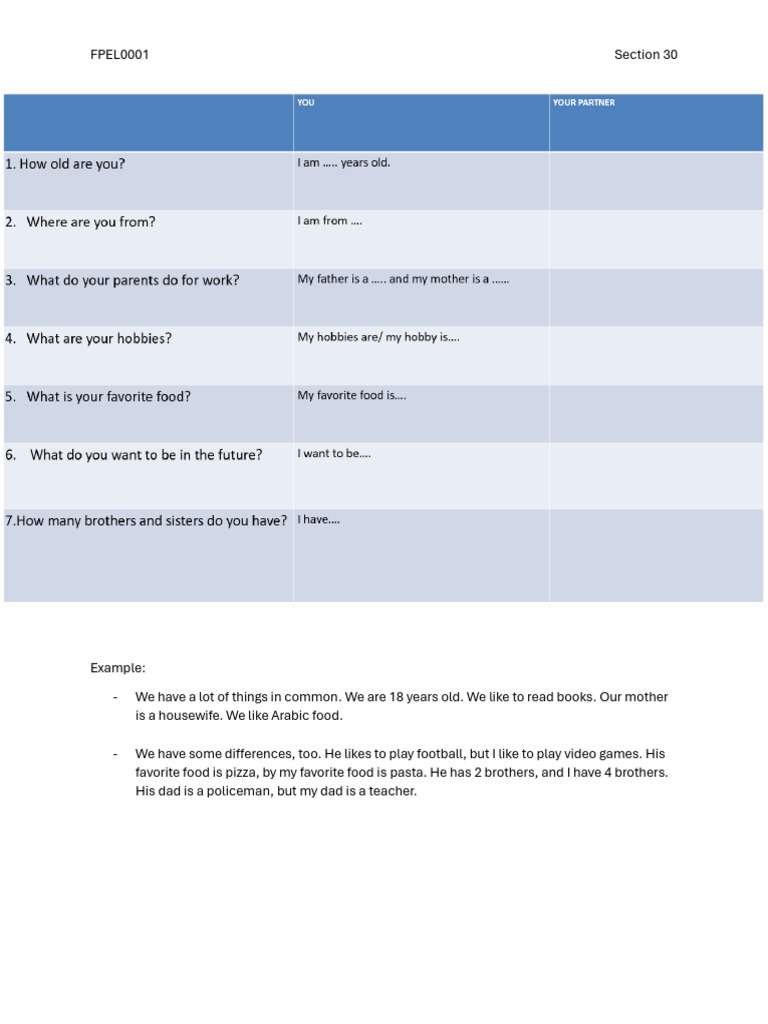 Speaking Practice Section 30 | PDF