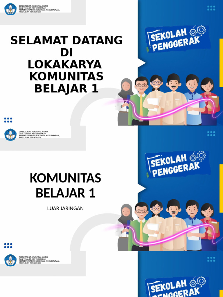 Ppt Komunitas Belajar 1 Psp1 Luring | PDF