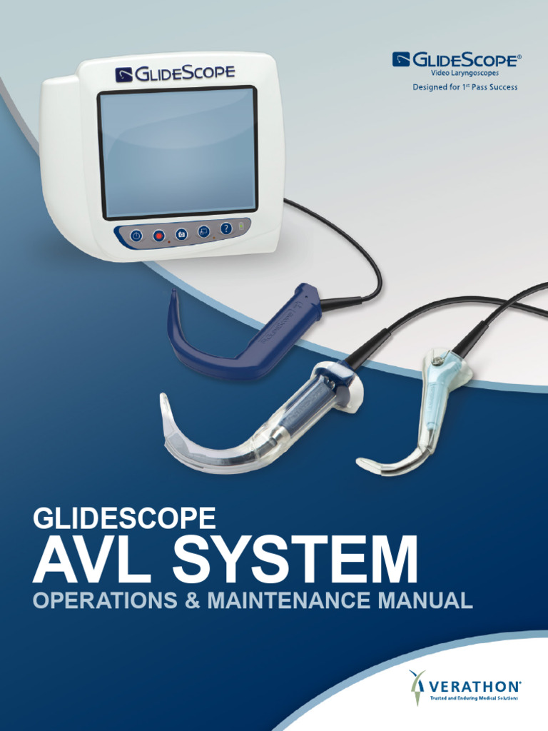 GlideScope AVL System Manual | PDF | Electromagnetic Interference | Usb