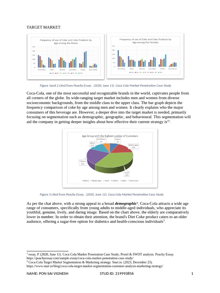 Coca-Cola Target Market Analysis 2023 | PDF | Coca Cola | Pepsi