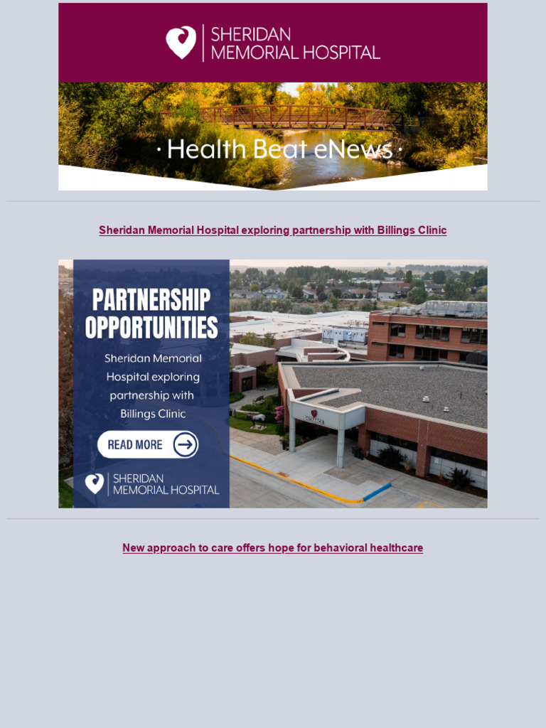 This Is Sheridan Memorial Hospital of Sheridan, Wyoming, Health Beat ...
