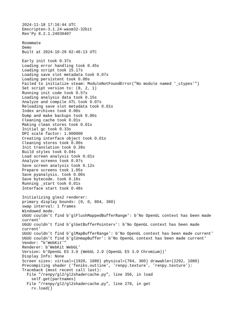 Log | PDF | Web Gl | Computer Programming