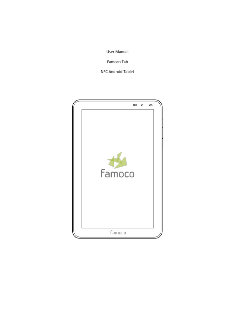 Famoco Tab User Manual | PDF | Computing | Electronics