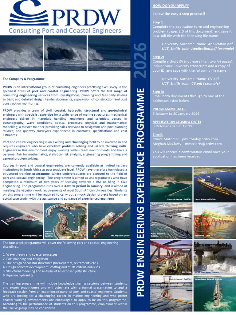 PRDW Engineering Experience Programme 2026 | PDF | Engineering | Engineer