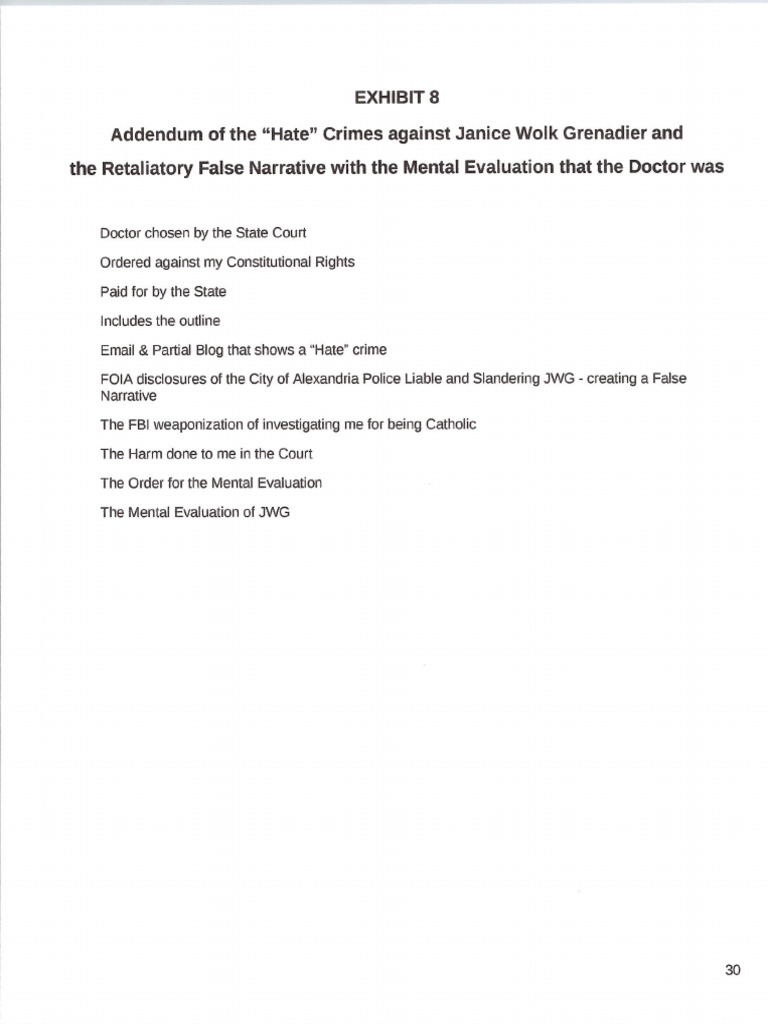EX 8 False Narrative Signature Page | PDF