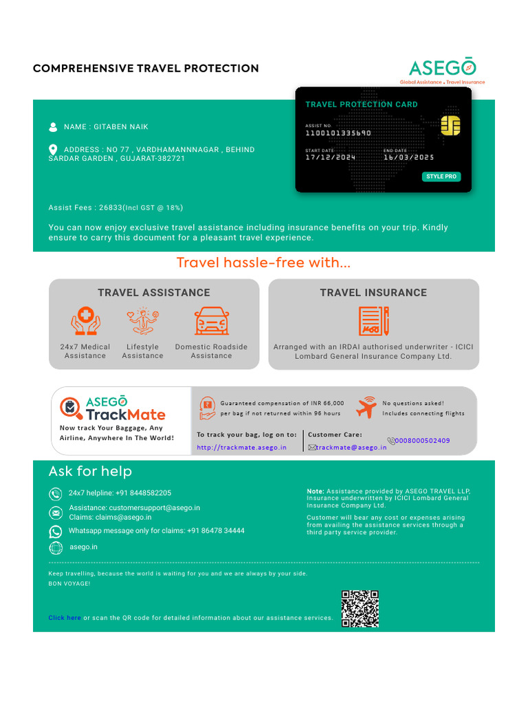 Comprehensive Travel Insurance Guide | PDF | Insurance | Financial Services