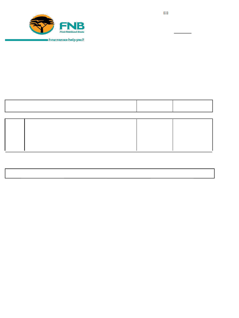 FNB Tax Invoice Summary 2019-2020 | PDF | Payments | Services (Economics)