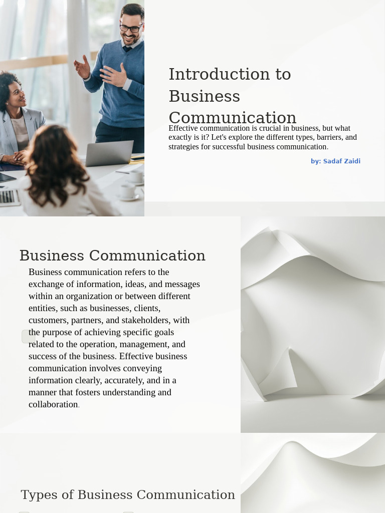 Effective Business Communication Guide | PDF | Communication | Business