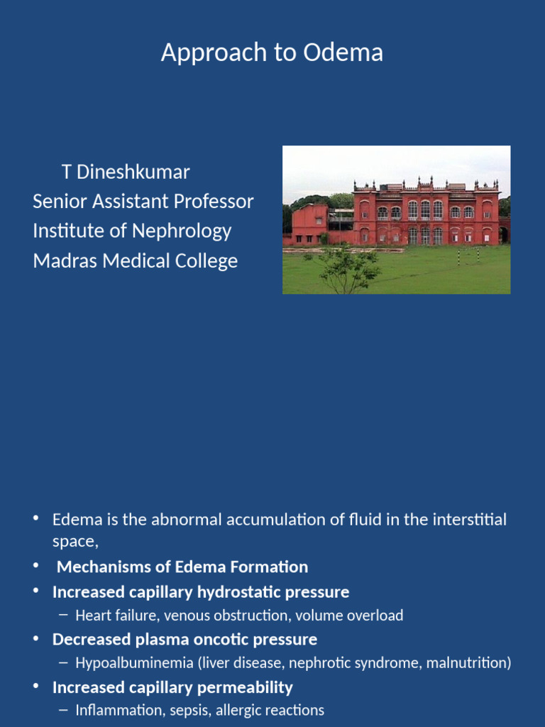 Understanding Edema: Causes and Management | PDF | Edema | Heart Failure