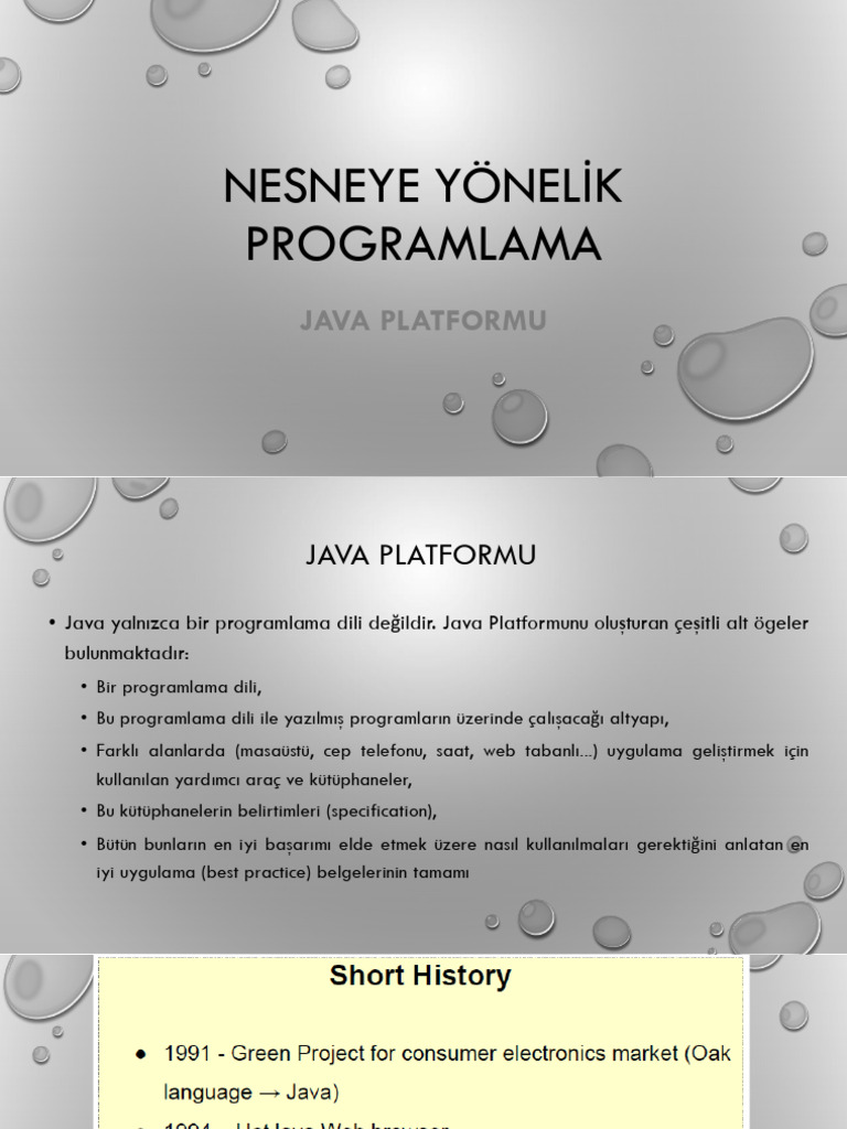 NESNEYE YÖNELİK PROGRAMLAMA 1 Hafta 2 Bölüm - 251028 - 192000 | PDF