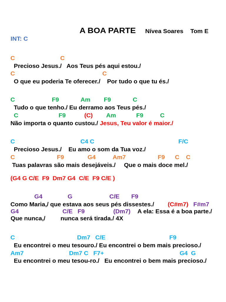 A BOA PARTE (E) Nívea Soares | PDF