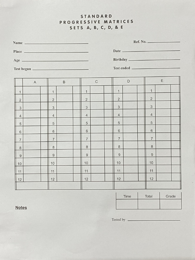 RSPM Response Sheet | PDF