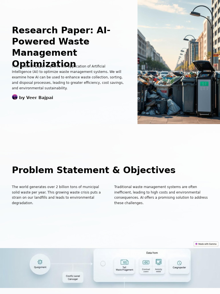Research Paper AI Powered Waste Management Optimization | PDF ...