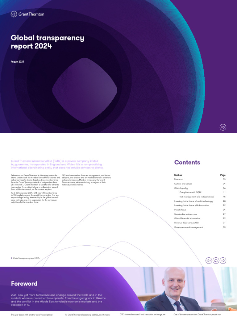 Grant Thornton Global Transparency Report 2024 | PDF | Audit | Computer ...