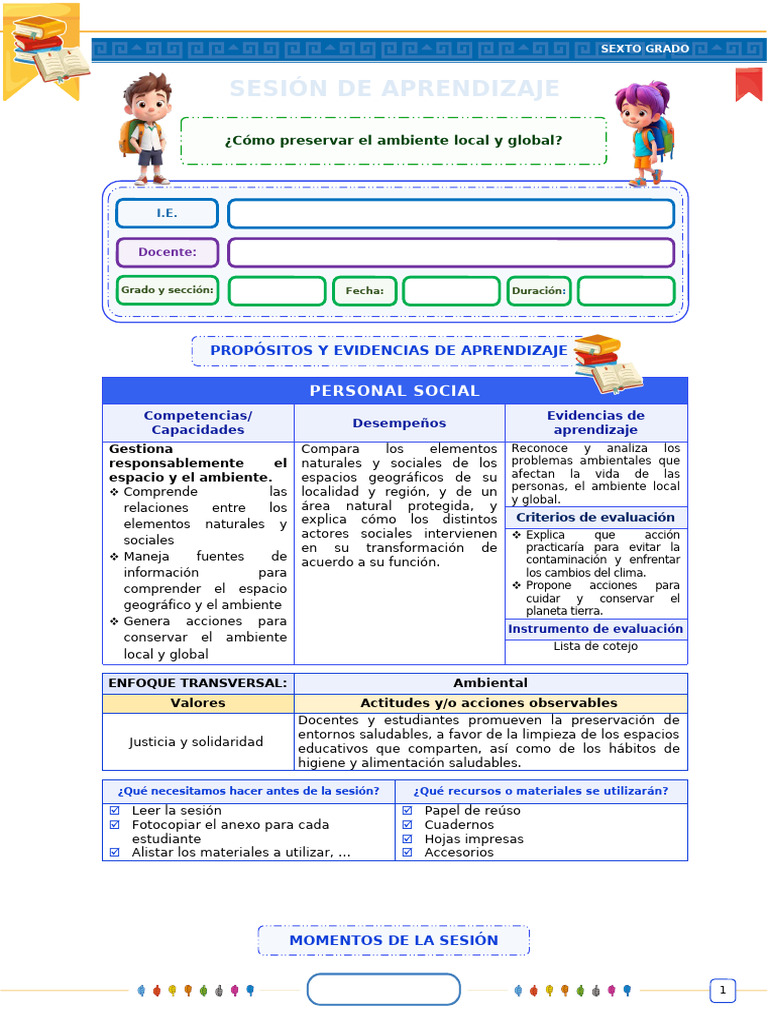 Sesiones de Aprendizaje - Semana 3 - UDA IV - Editora Quipus Perú | PDF ...