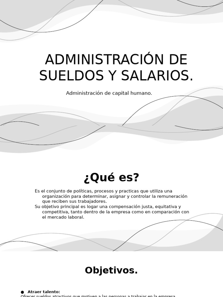 Administración Efectiva de Sueldos y Salarios | PDF | Salario | Business