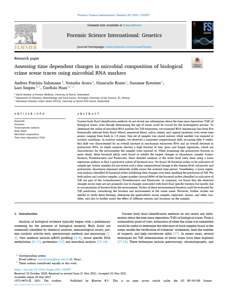 Assessing Time Dependent Changes in Microbial Comp | PDF | Real Time ...