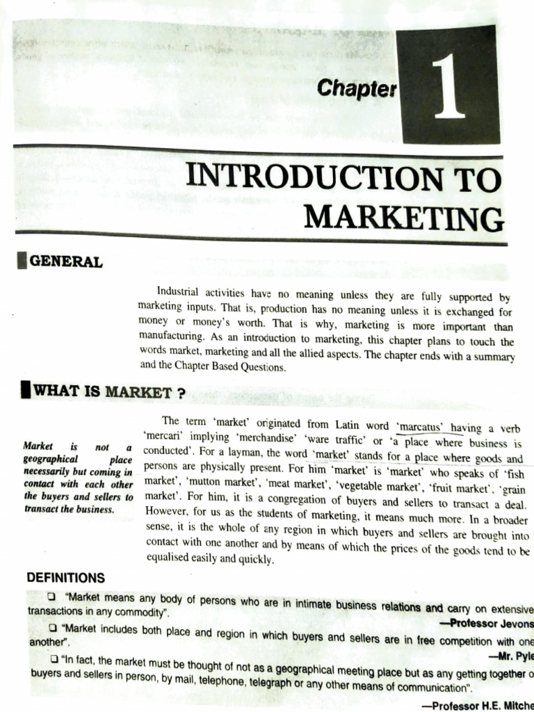 Introduction to Marketing Concepts | PDF | Marketing | Market (Economics)